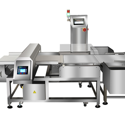 Combined Food Metal Detector And Check Weigher With Rejector