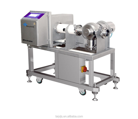 Hhigh precision metal detector for fluid/semi-fluid product with valve rejector